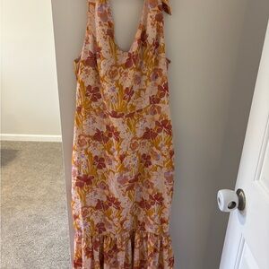 Floral Sleeveless Dress - Multicolor